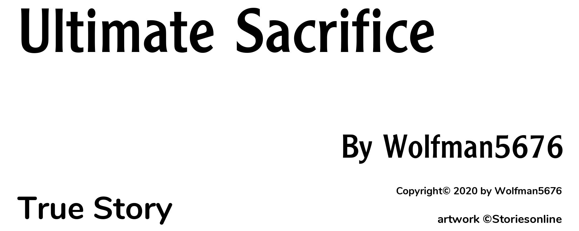 Ultimate Sacrifice - Cover