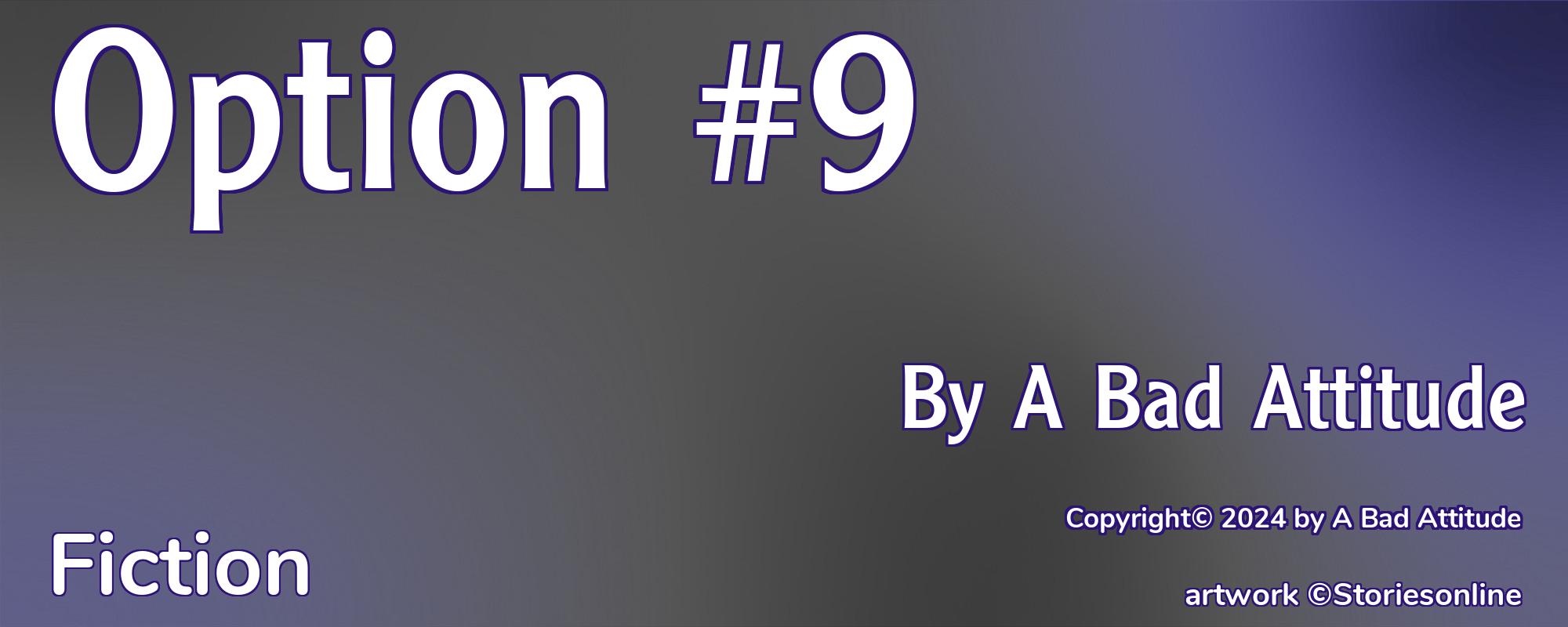Option #9 - Cover