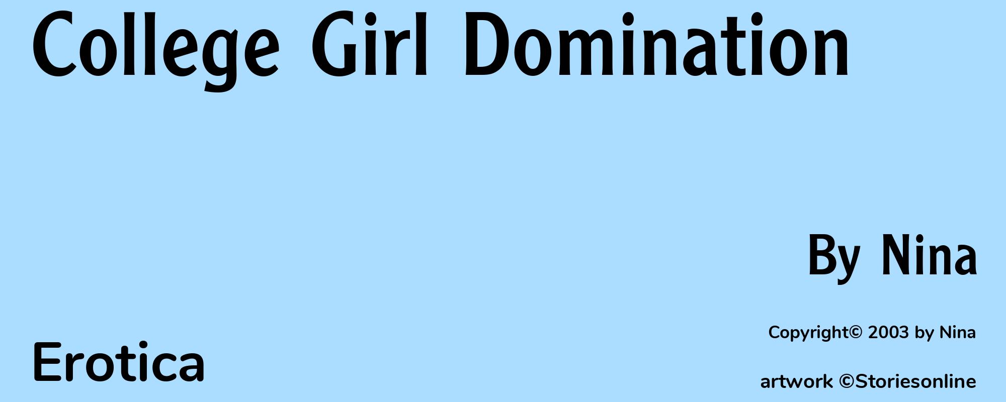 College Girl Domination - Cover